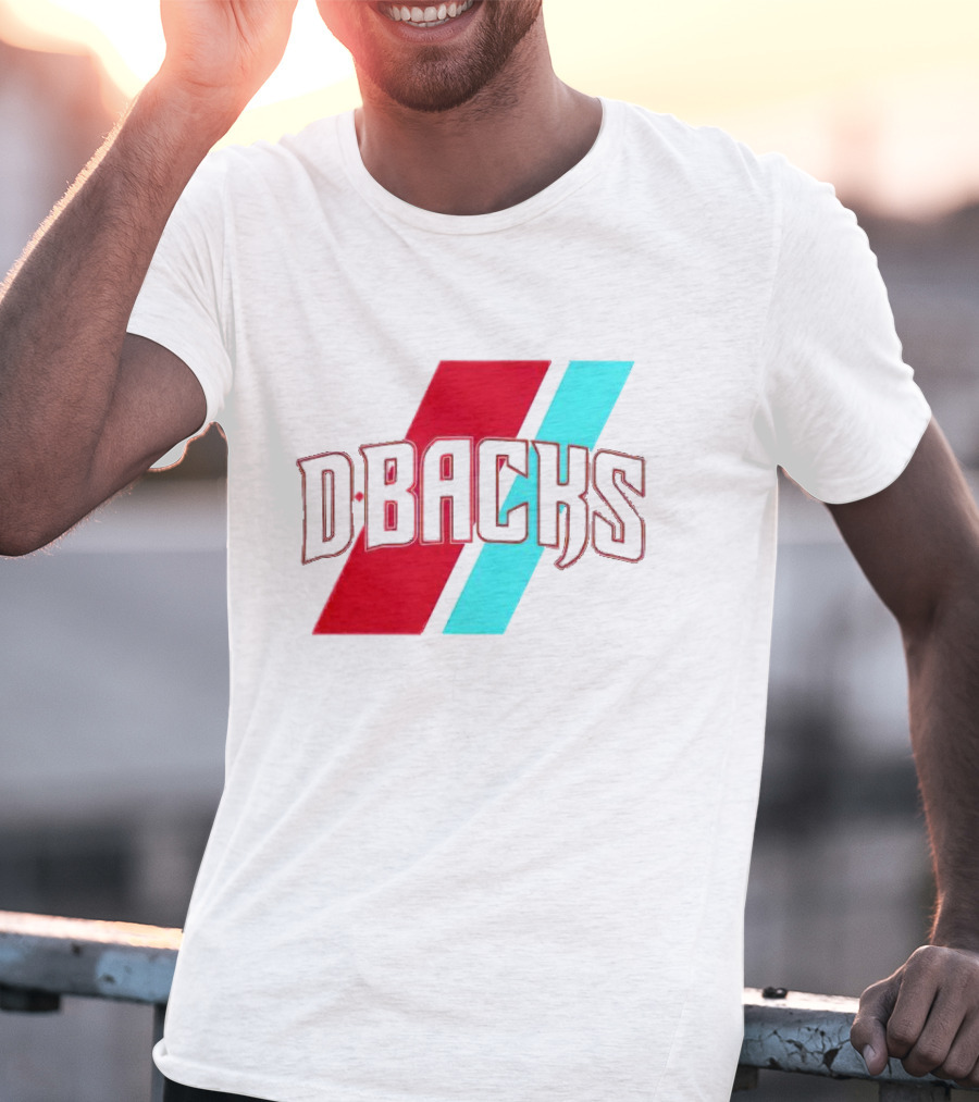 Arizona DBbacks Tri-Color Stripe T-Shirt
