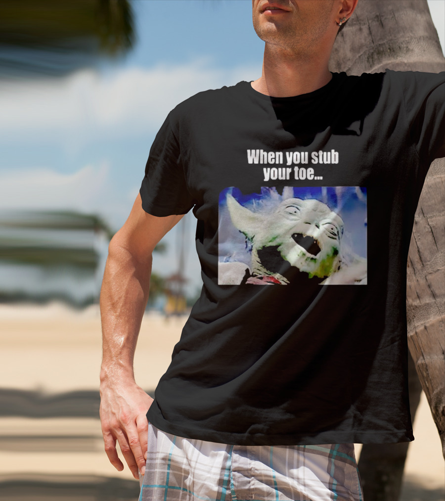 When You Stub Your Toe Yoda Meme T-Shirt