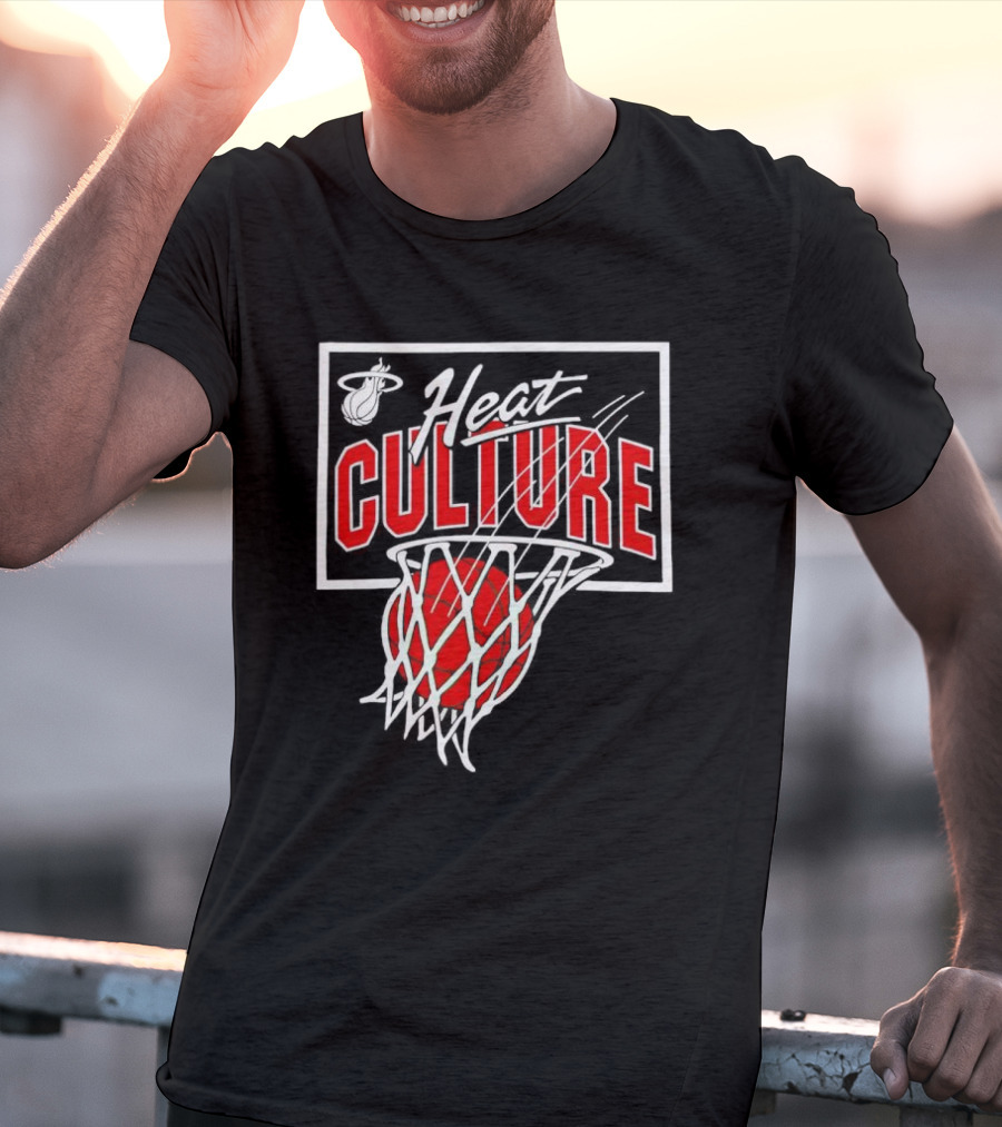 Heat Culture Basketball Net Miami Heat T-Shirt