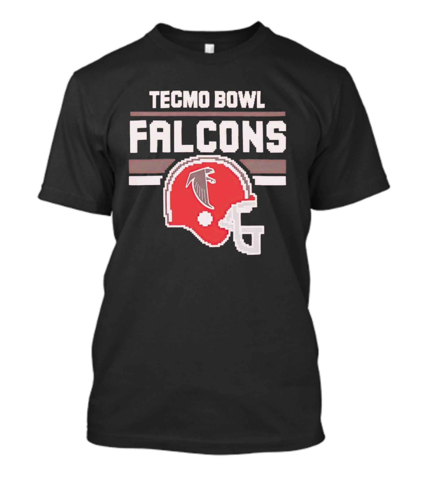 Tecmo Bowl Falcons Helmet Retro Atlanta Football T-Shirt