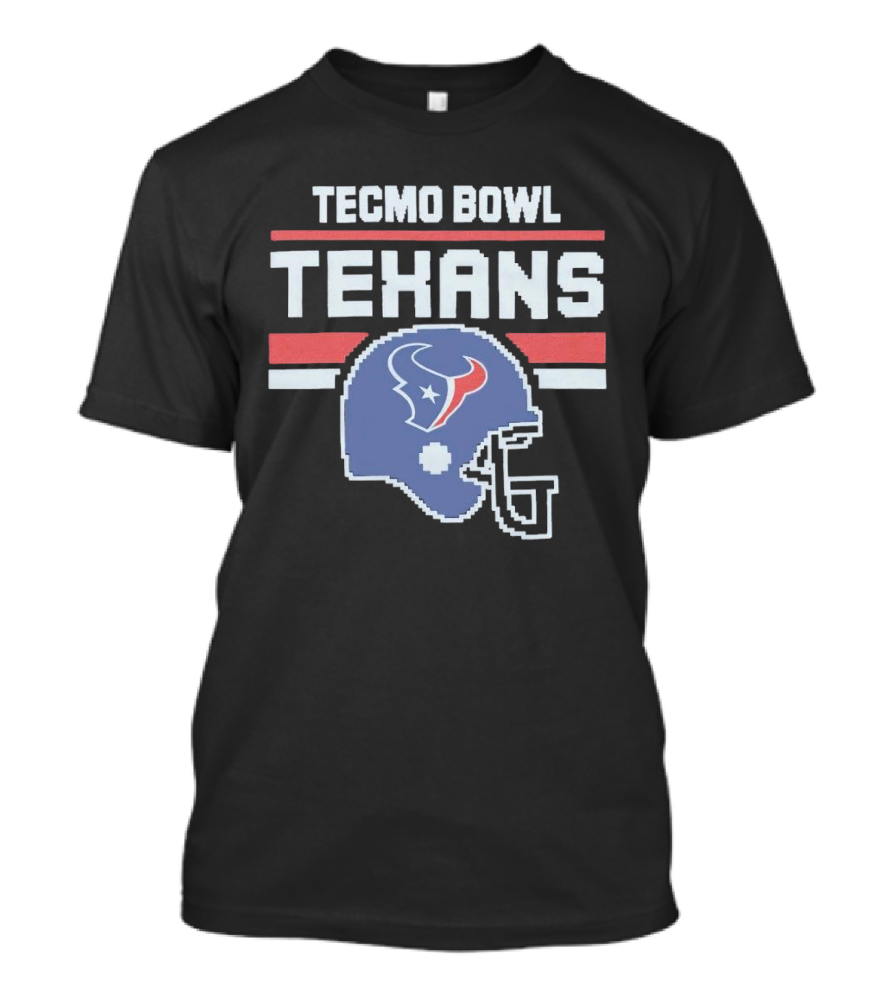 Tecmo Bowl Houston Texans Helmet Retro Video Game T-Shirt