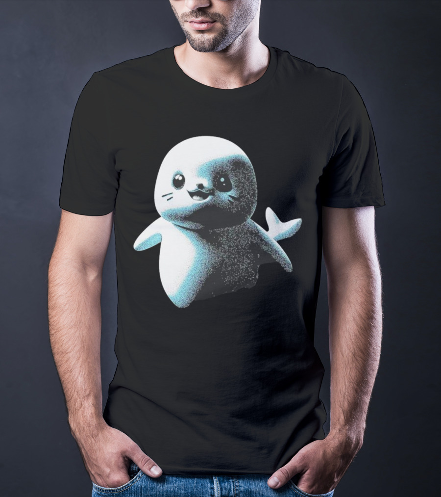 Distressed Spectre Sappy Seals Cute Sea Animal T-Shirt
