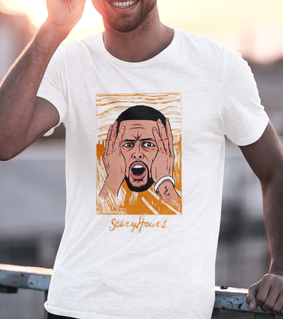 Drake Scary Hours White Munch Scream T-Shirt