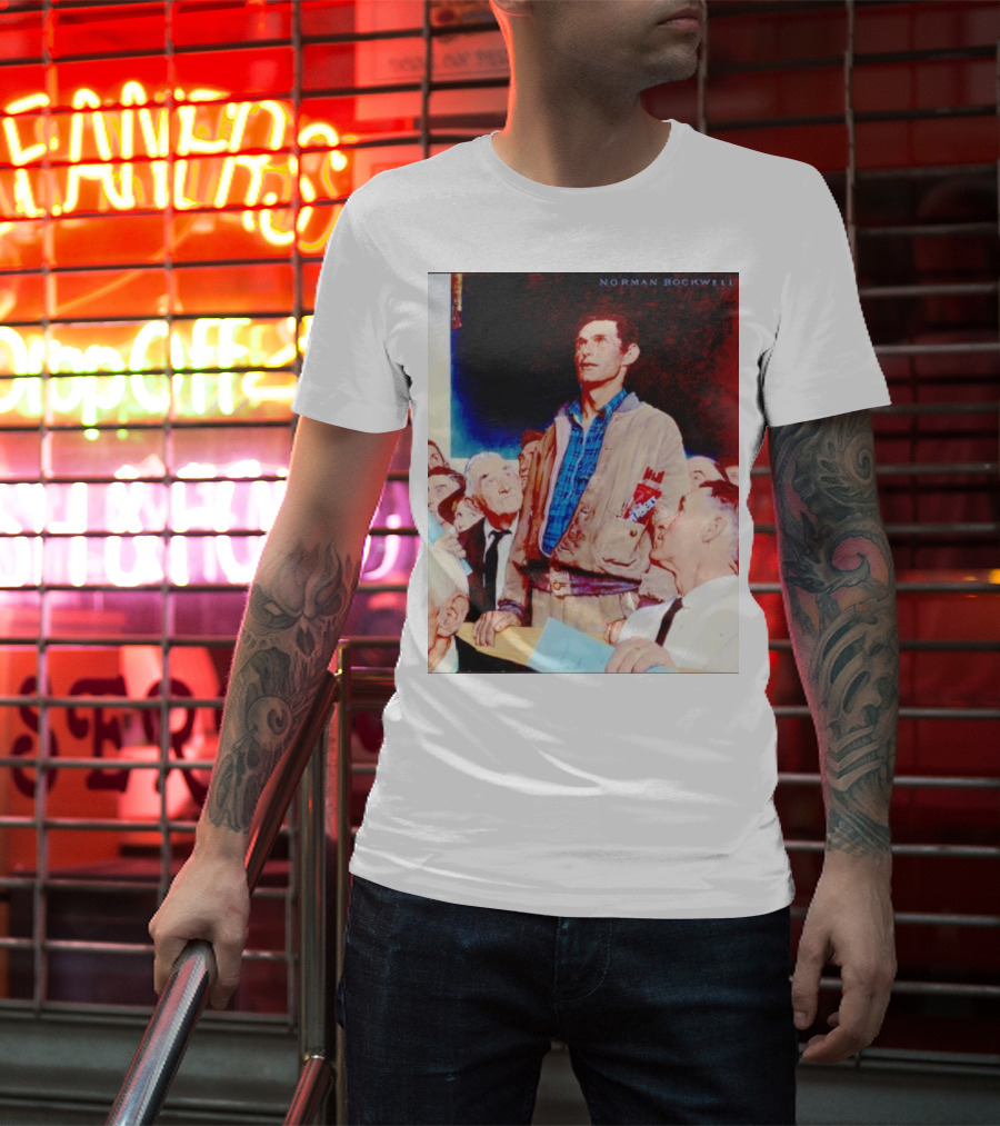 Norman Rockwell Freedom Of Speech Twizzlers Edition T-Shirt