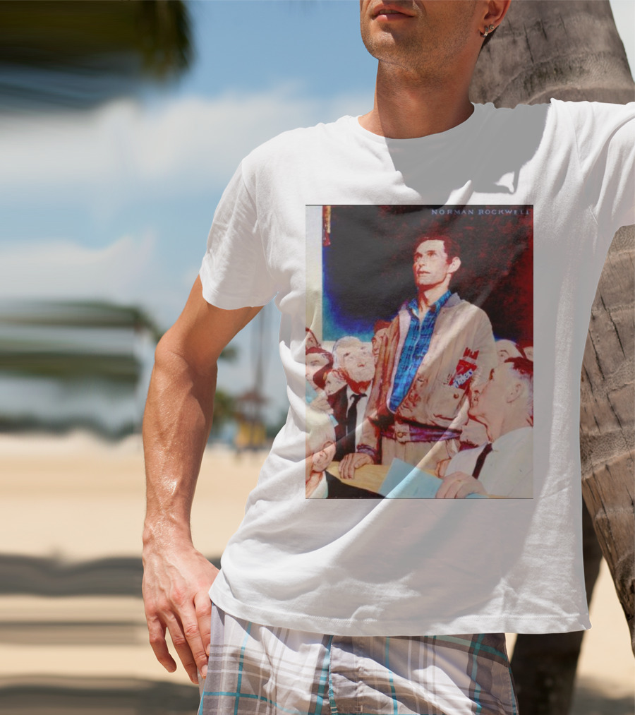 Norman Rockwell Freedom Of Speech Twizzlers Edition T-Shirt