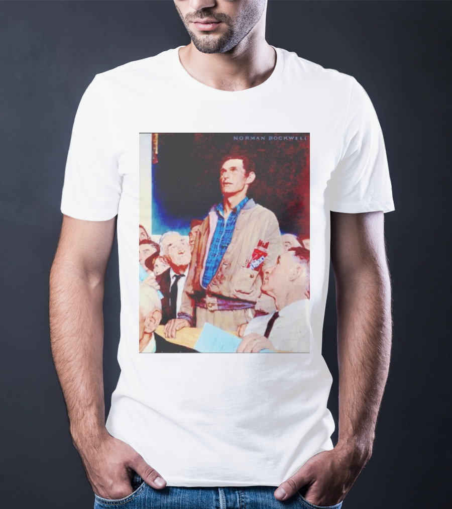 Norman Rockwell Freedom Of Speech Twizzlers Edition T-Shirt