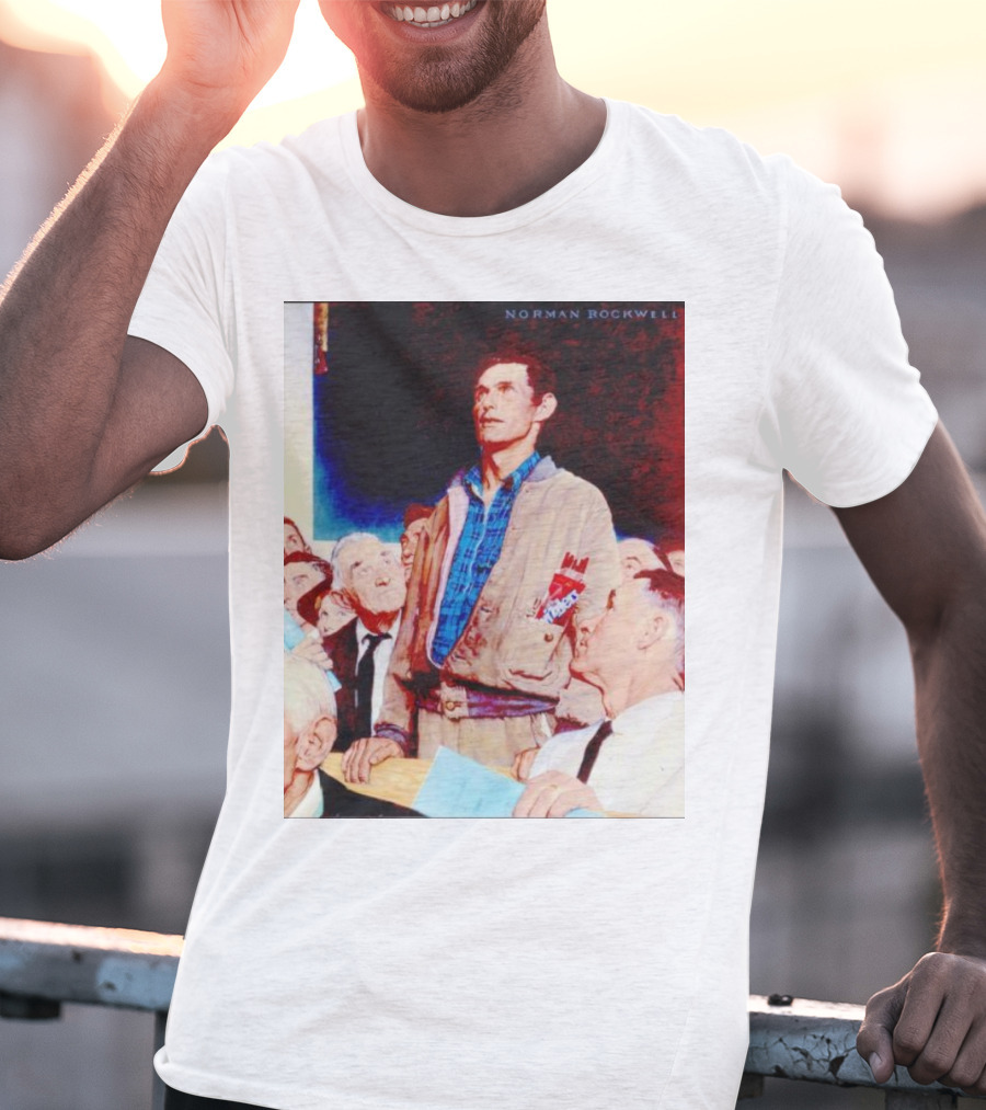 Norman Rockwell Freedom Of Speech Twizzlers Edition T-Shirt