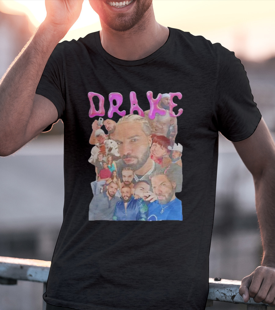 Drake Multi-Portrait Collage T-Shirt