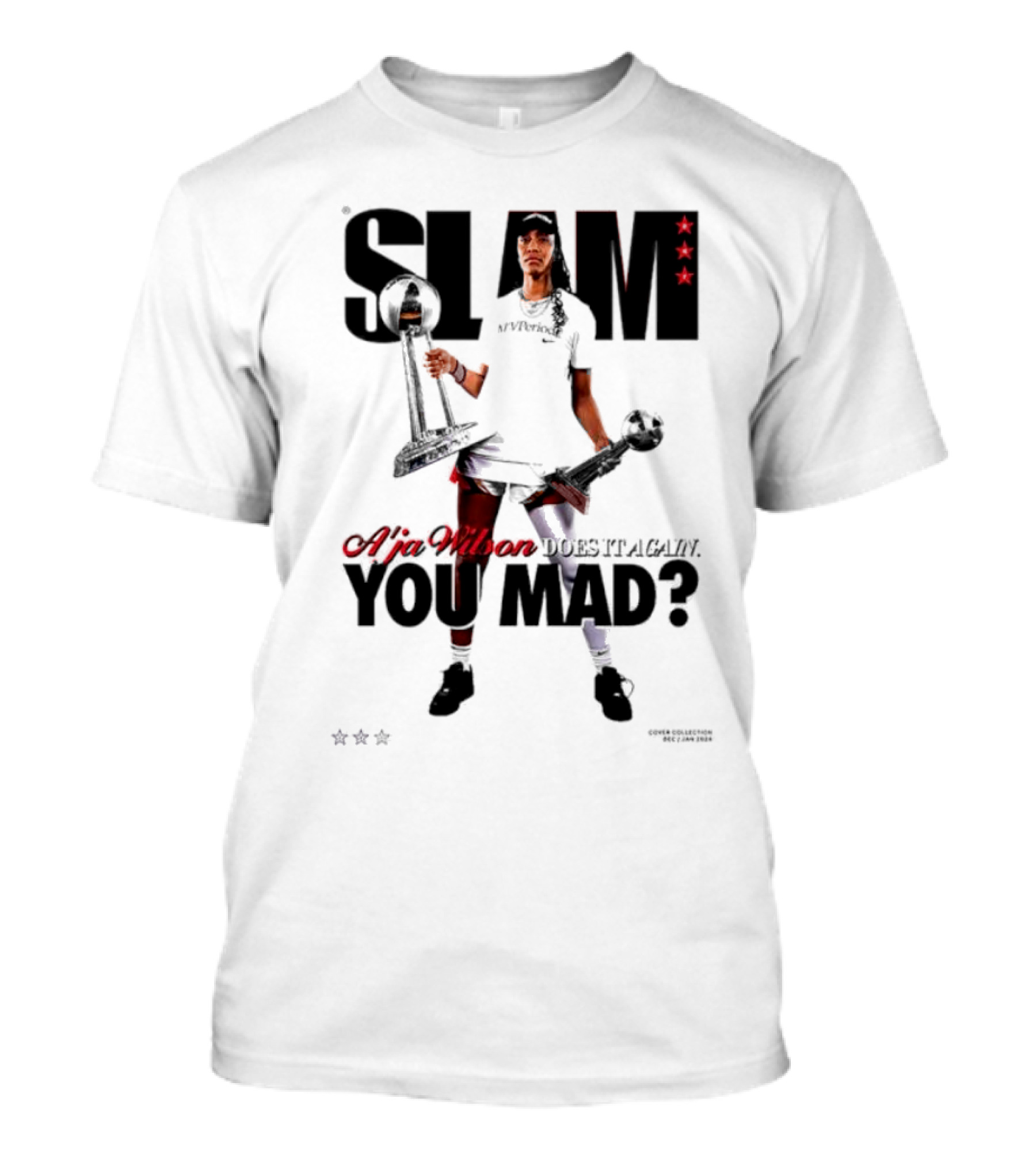SLAM A'ja Wilson Does It Again You Mad? T-Shirt