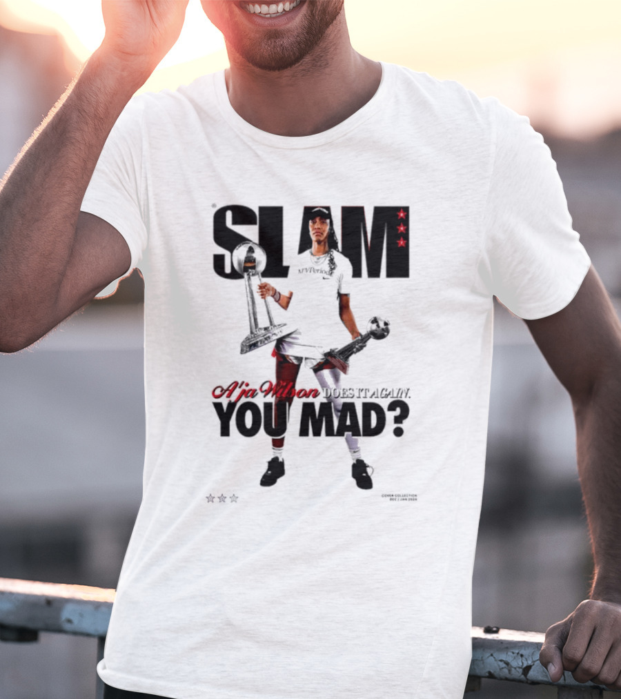 SLAM A'ja Wilson Does It Again You Mad? T-Shirt