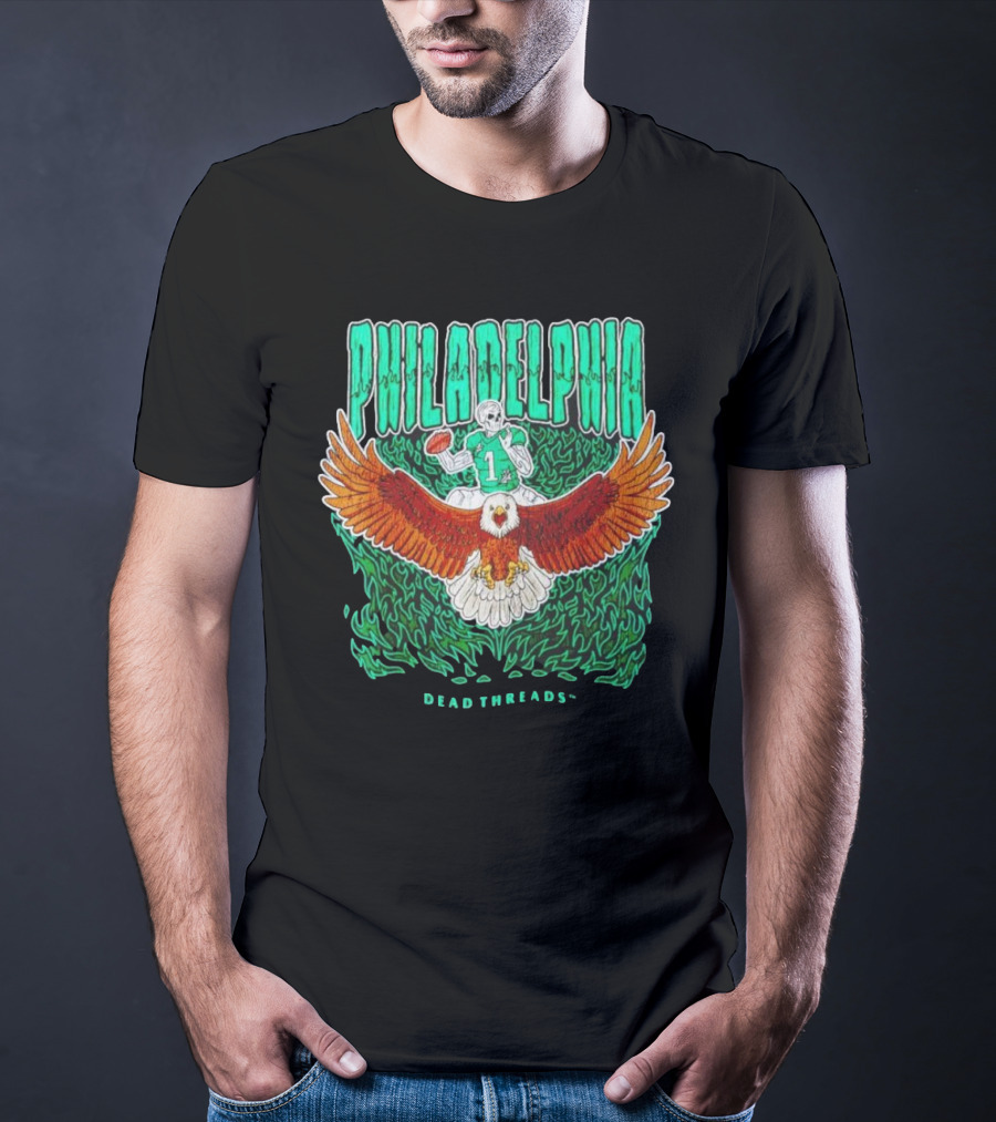Philadelphia Football Eagle Dead Threads T-Shirt
