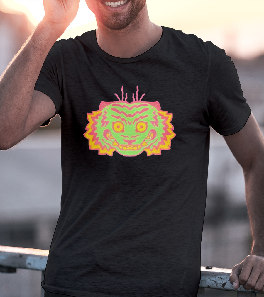 Papajoolia Tigers Neon Doodle T-Shirt