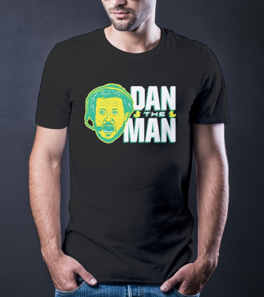 Oregon Fans Dan The Man Ducks Headset T-Shirt