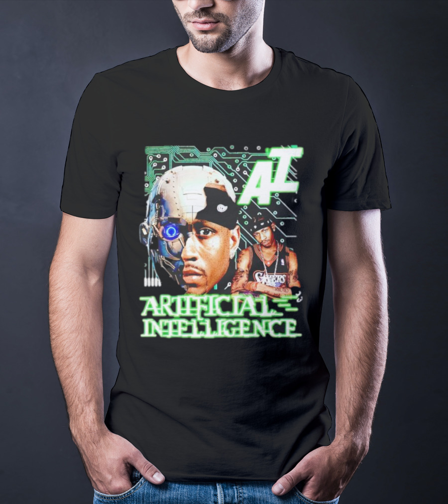 AI Allen Iverson Artificial Intelligence 76ers Cybernetic Fusion T-Shirt