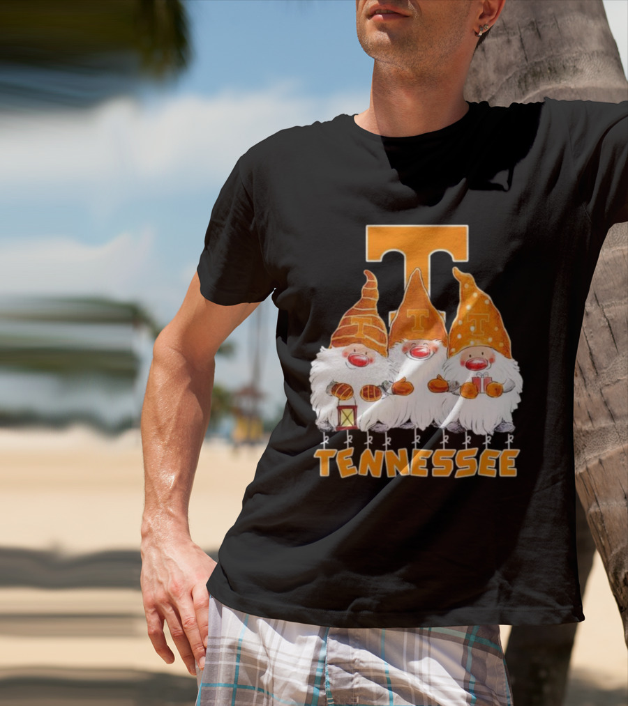 Tennessee Volunteers Christmas Gnomies With Orange T T-Shirt