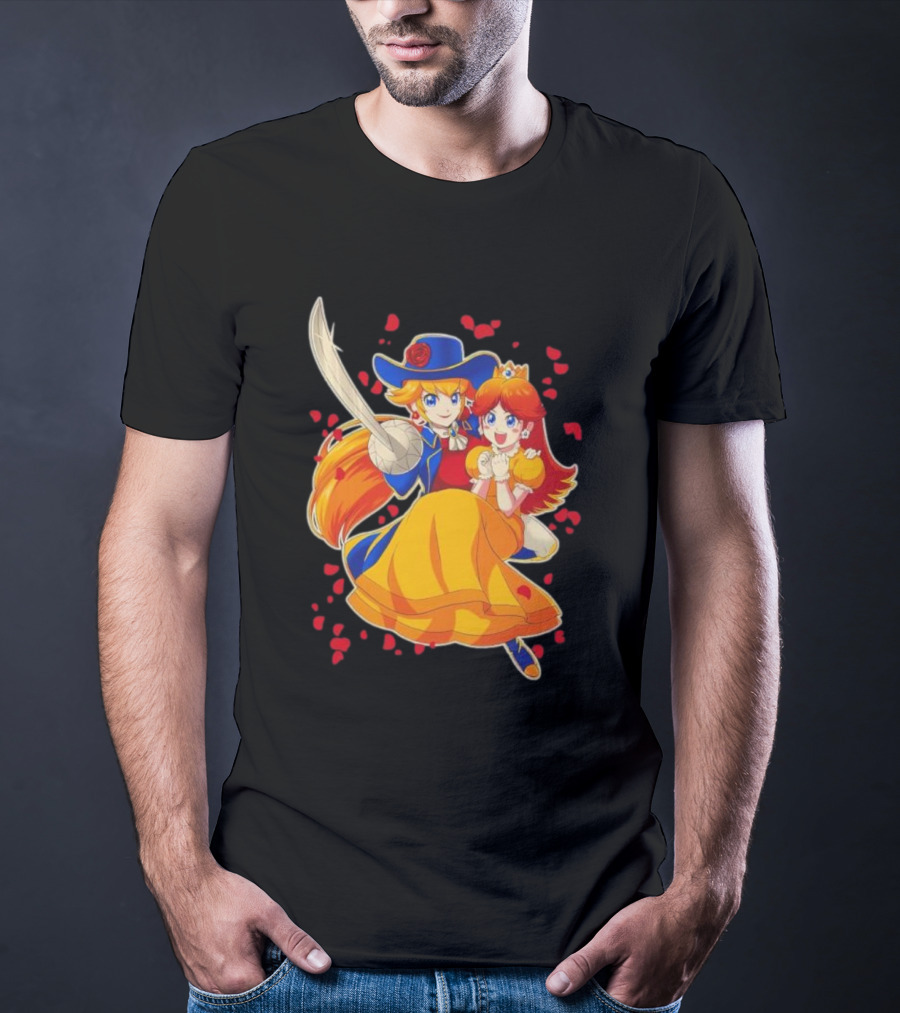 Princess To The Rescue With Heroic Duo And Heart Petals T-Shirt