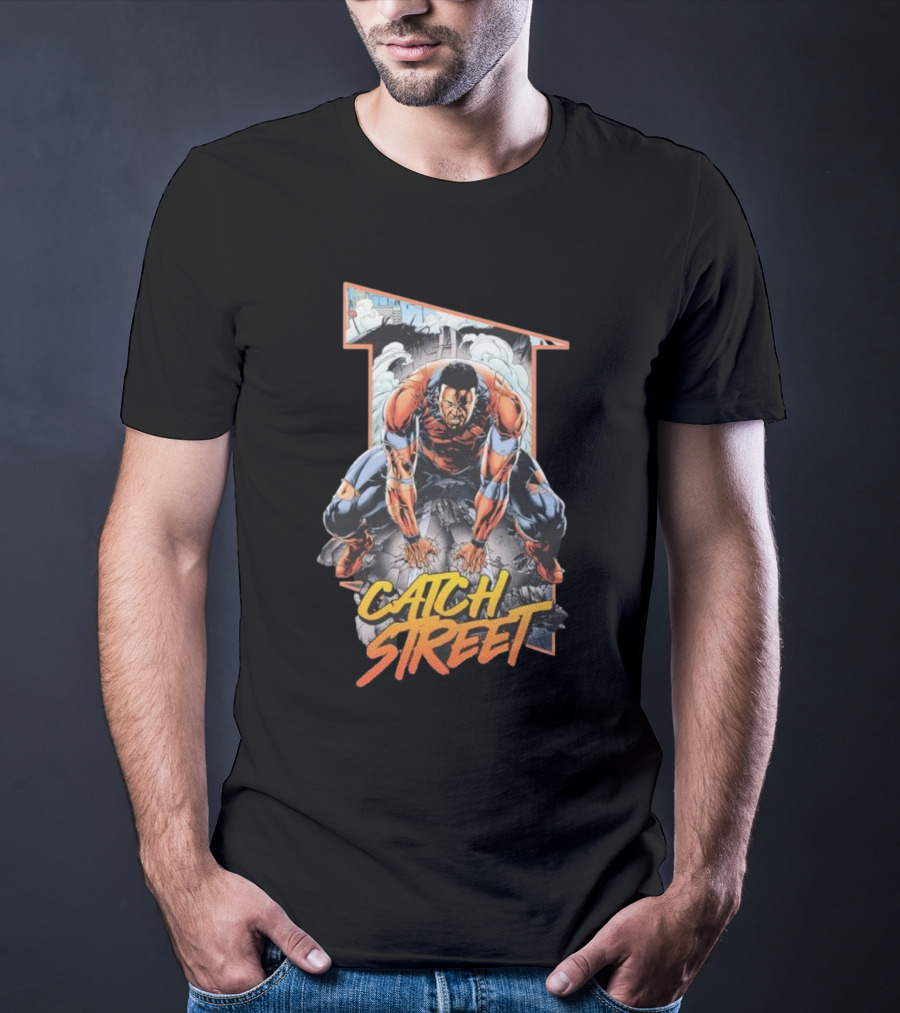 Catch Street Rippaverse Comics Dynamic Hero Action Pose T-Shirt