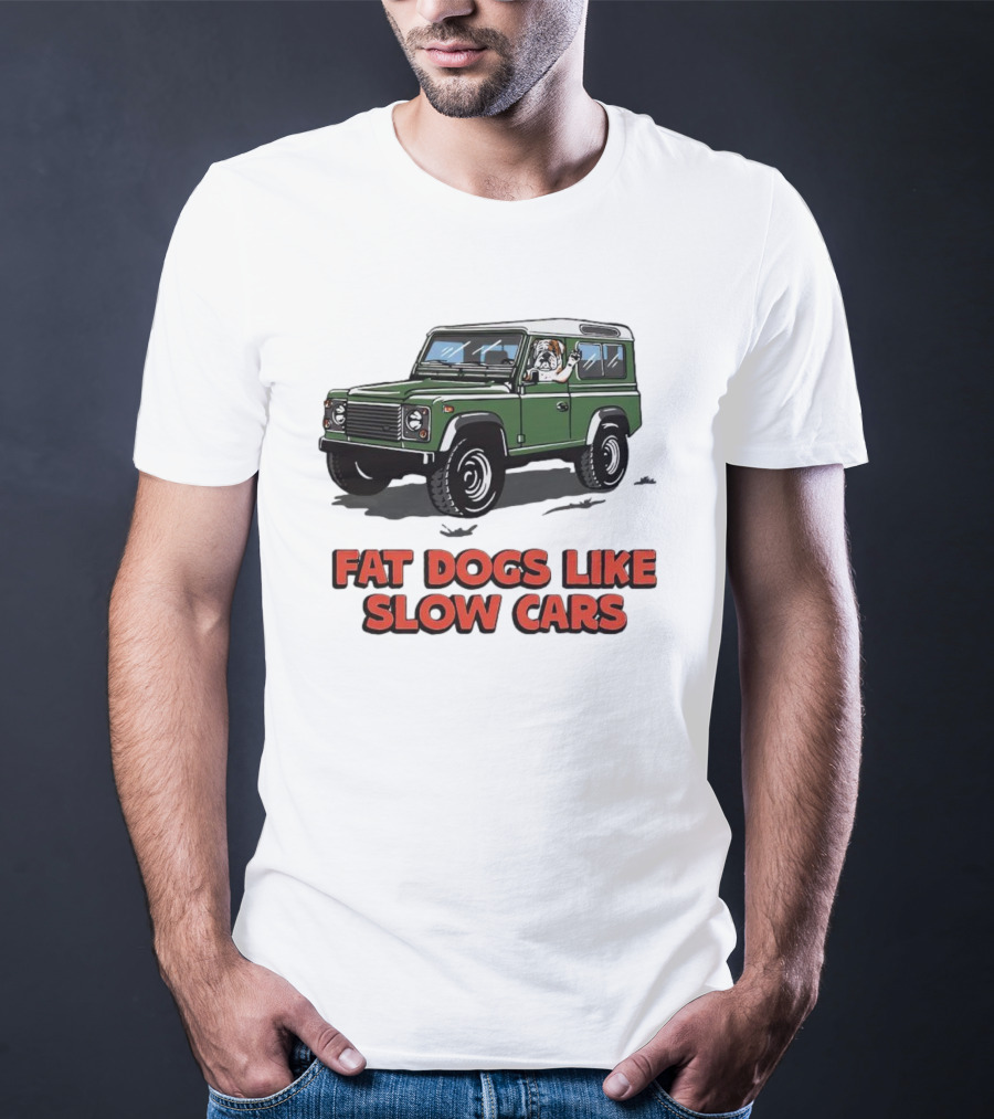 Fat Dogs Enjoy Slow Rides In Classic Off-Road Vehicles T-Shirt