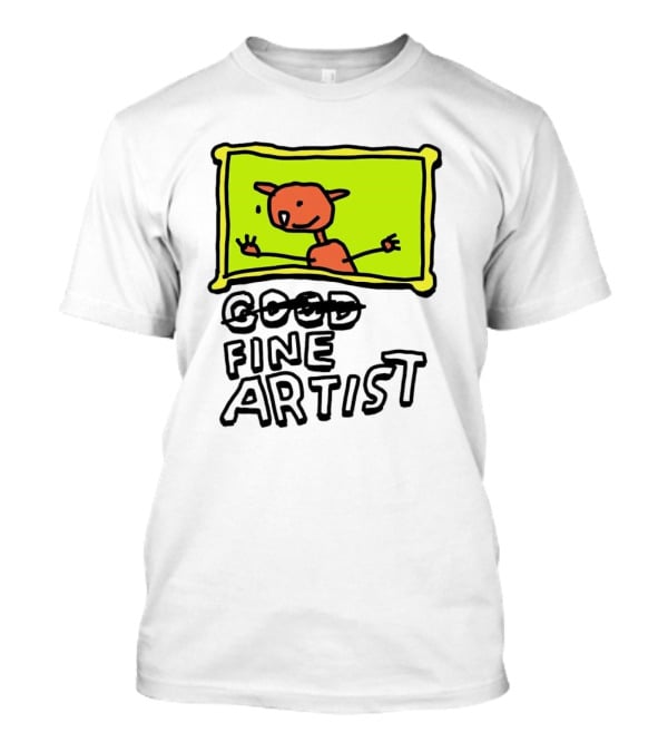 Good Fine Artist Drawing In Frame T-Shirt
