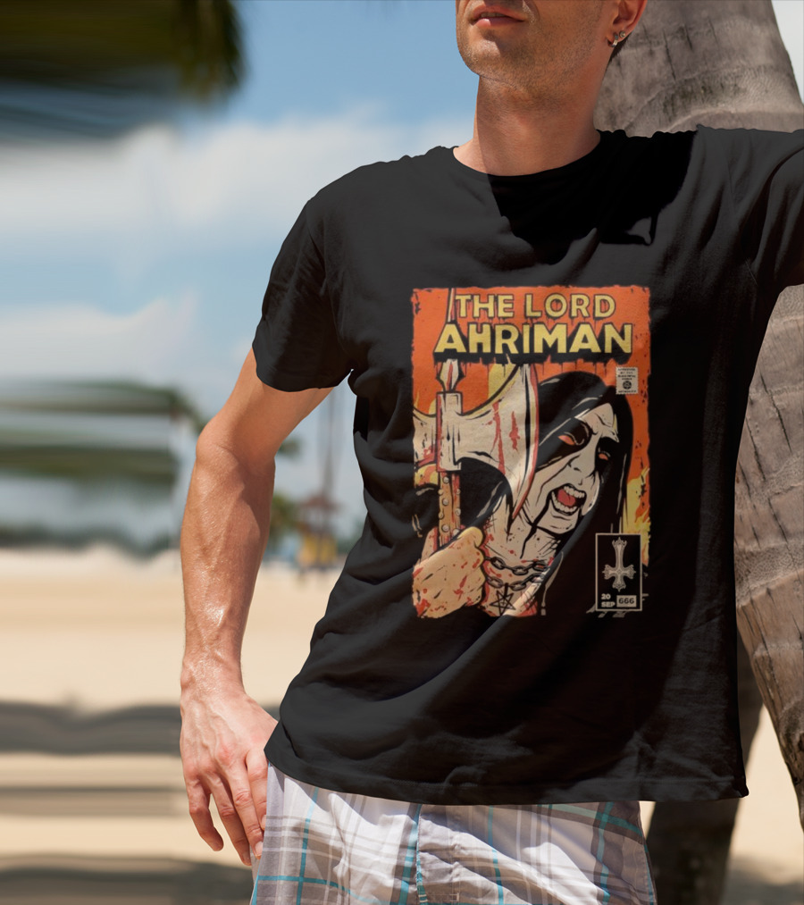 The Lord Ahriman Comic Axe Blood 20 Sep 666 Cover T-Shirt