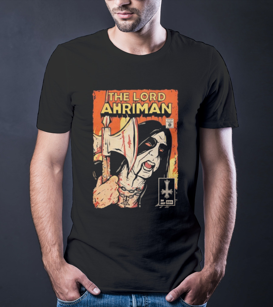 The Lord Ahriman Comic Axe Blood 20 Sep 666 Cover T-Shirt