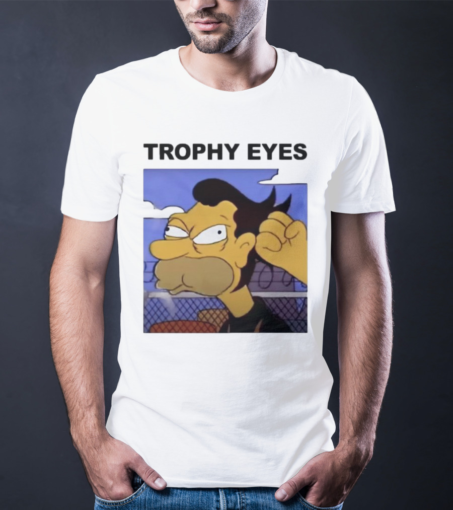 TROPHY EYES The Simpson Character Image T-Shirt