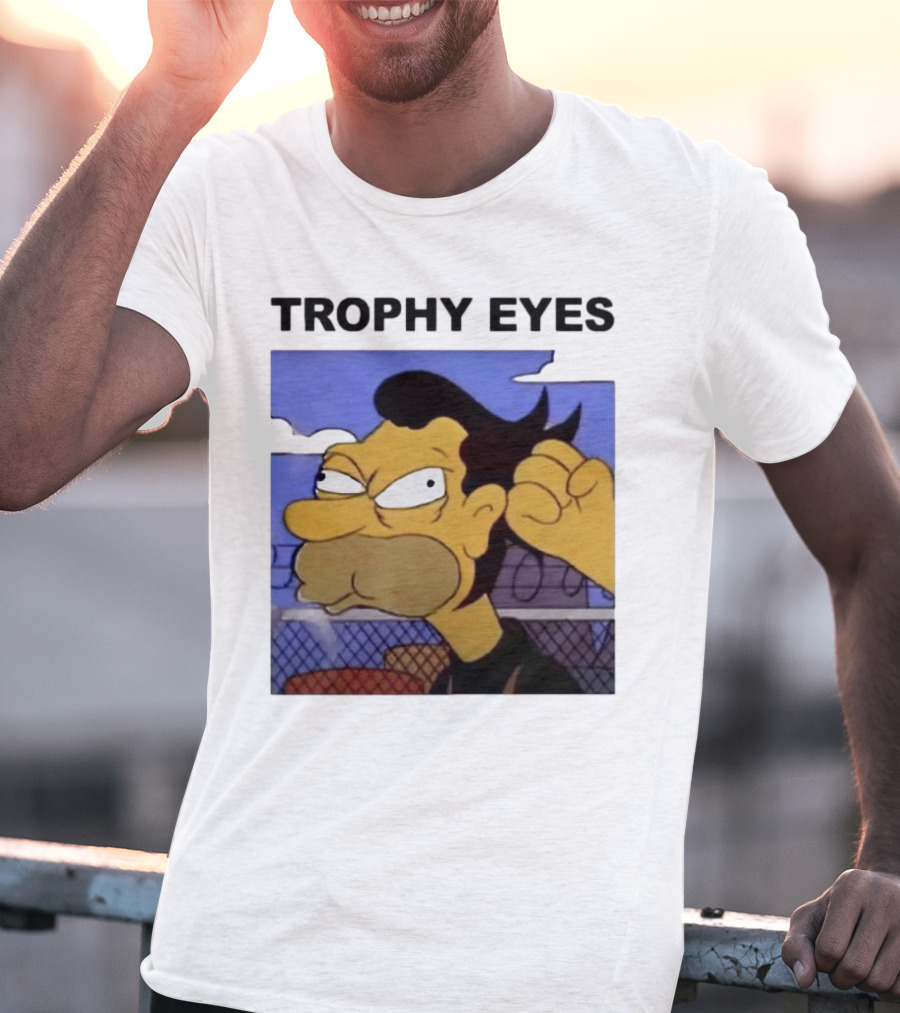 TROPHY EYES The Simpson Character Image T-Shirt