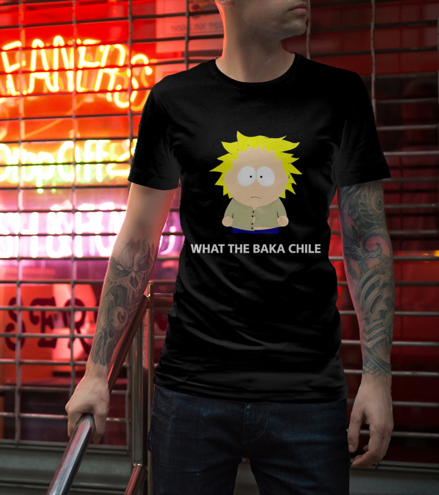 WHAT THE BAKA CHILE South Park Style Character T-Shirt