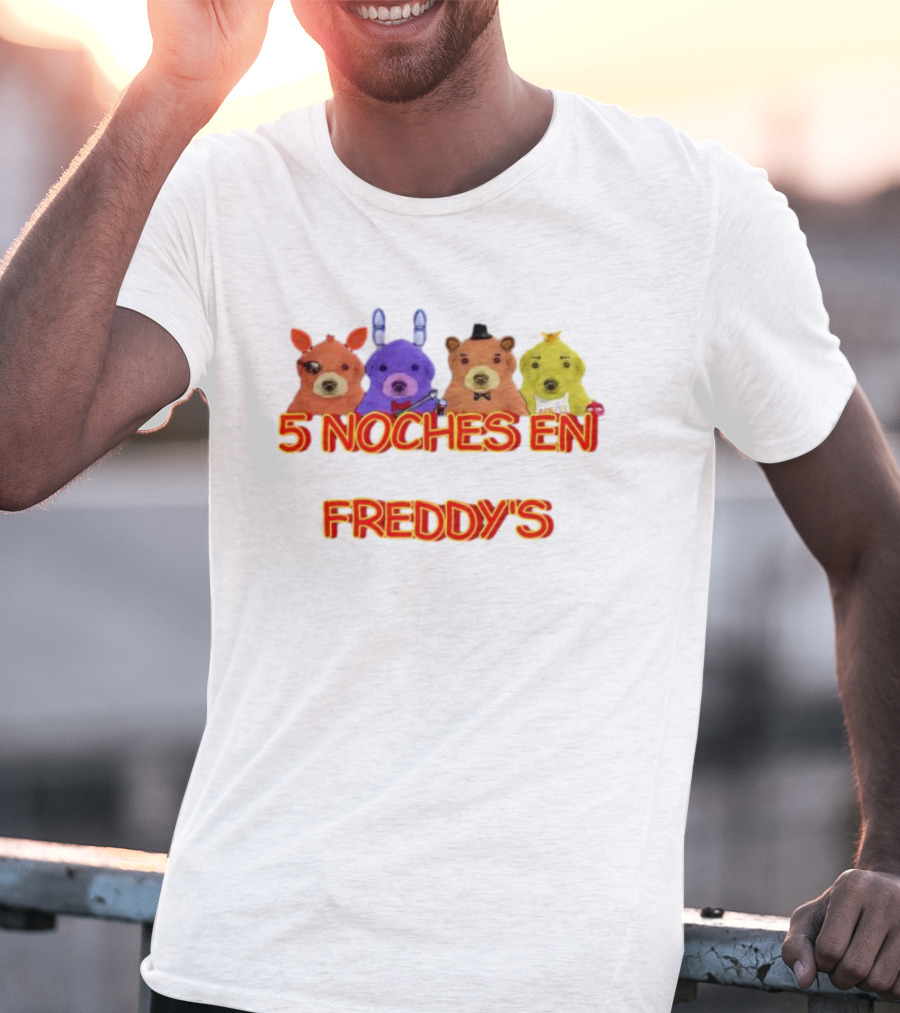 5 Noches En Freddy’s Peluches Colores Animatronics T-Shirt