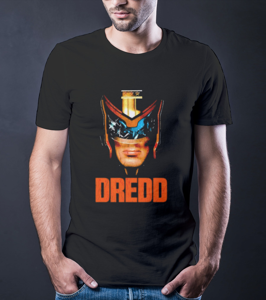 Judge Dredd Helmet Vintage Retro Dredd T-Shirt