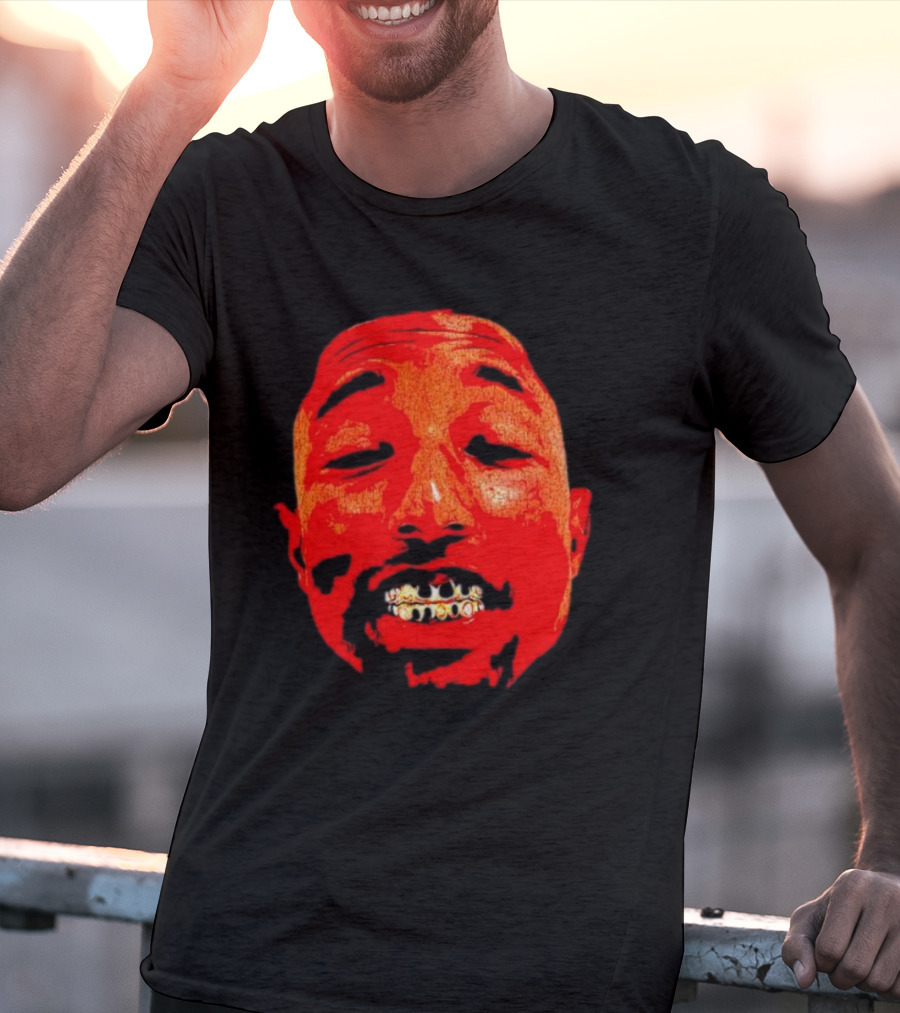 Pharrell Suicide Wrist Red Tee Face Grills T-Shirt