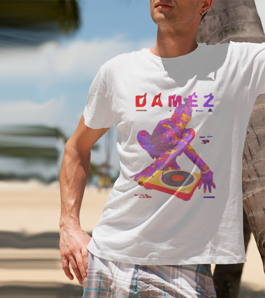 Damez Presents HIPHOP50 Vibrant Turntable Experience T-Shirt