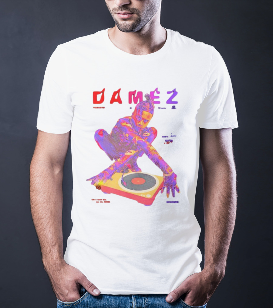 Damez Presents HIPHOP50 Vibrant Turntable Experience T-Shirt