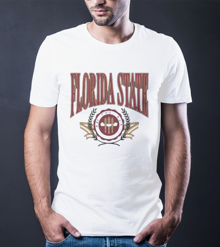Florida State Emblem Torch Laurel T-Shirt