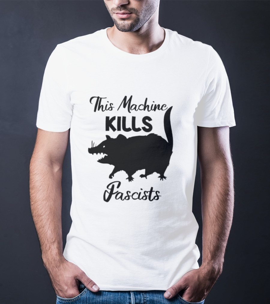 This Machine Kills Fascists Rat T-Shirt