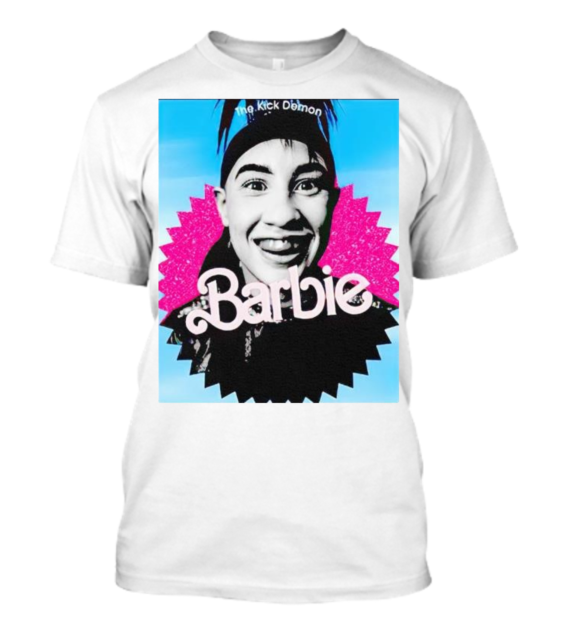 The Kick Demon Barbie Iconic Bold Face T-Shirt