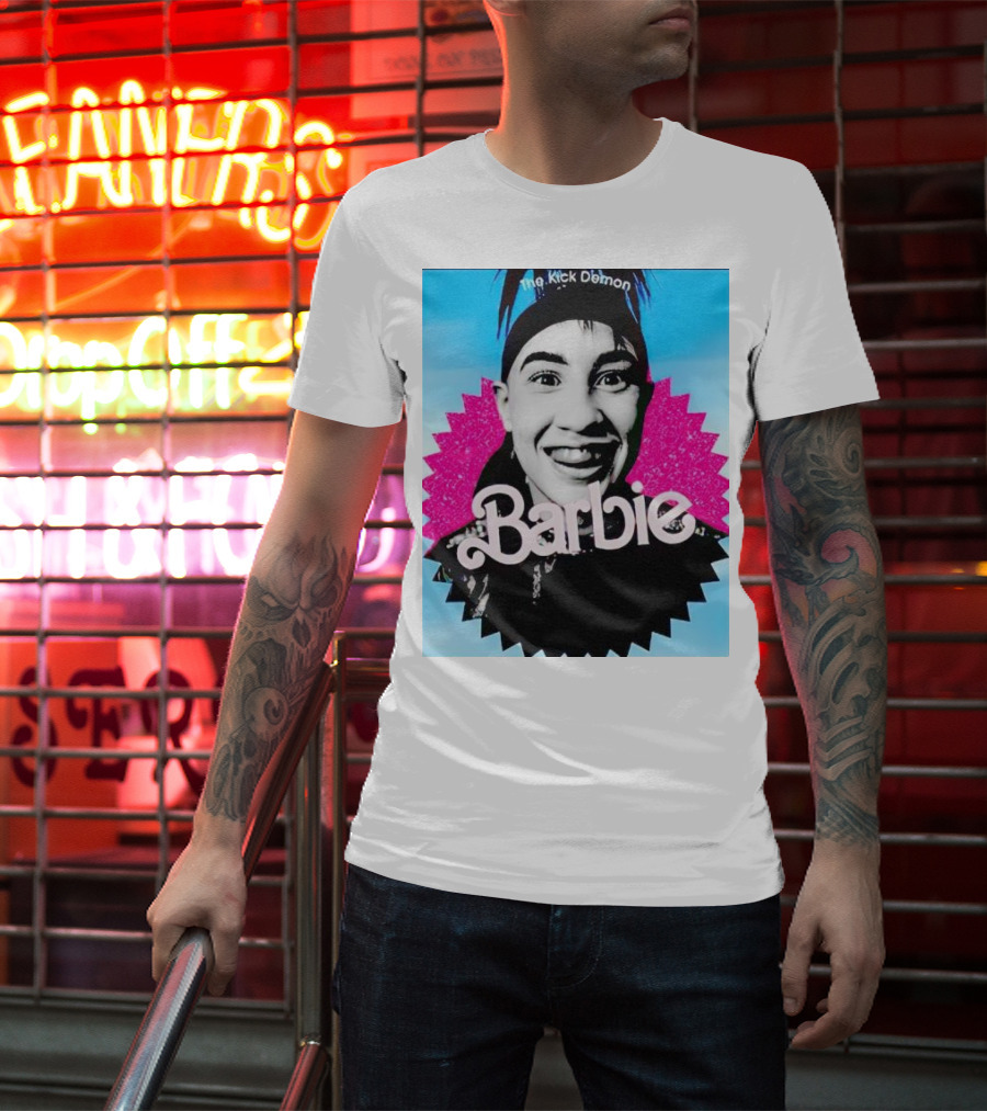 The Kick Demon Barbie Iconic Bold Face T-Shirt