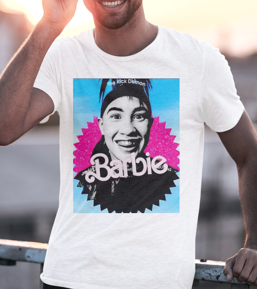 The Kick Demon Barbie Iconic Bold Face T-Shirt