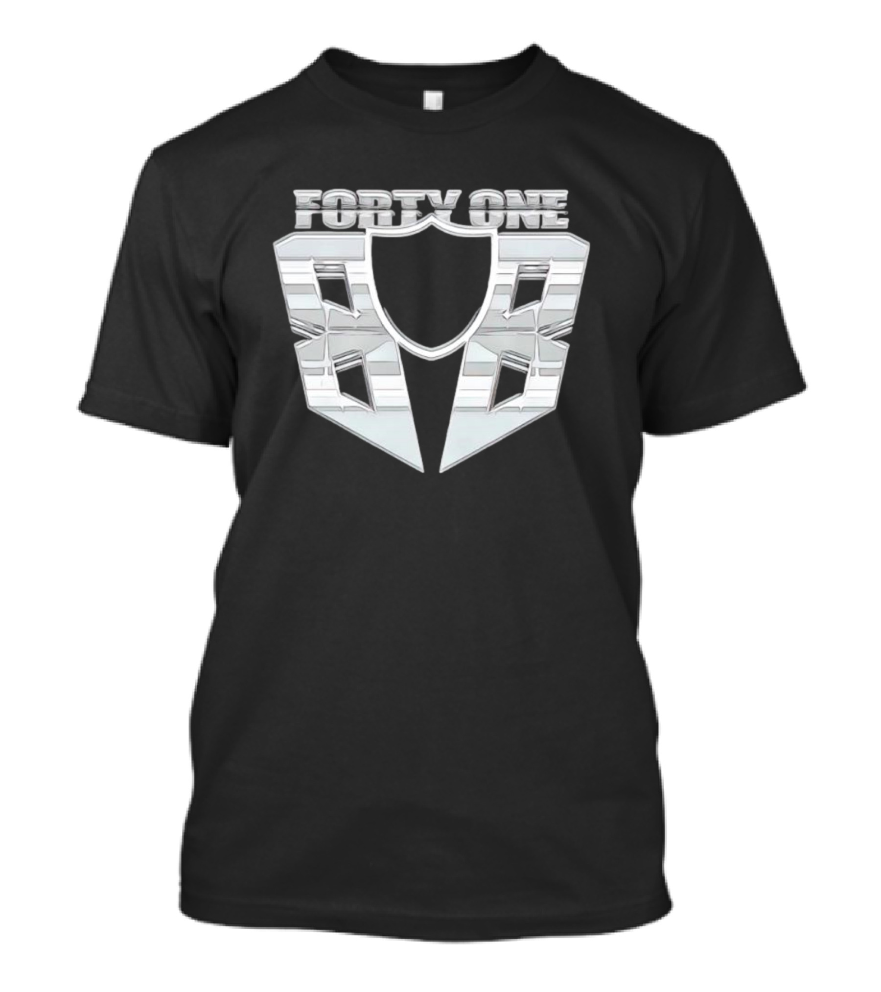 FORTY ONE BOB Silver Shield Style Raider Aesthetic T-Shirt