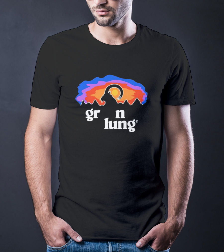Goatagonia Gr N Lung Sunset Mountain Goat T-Shirt