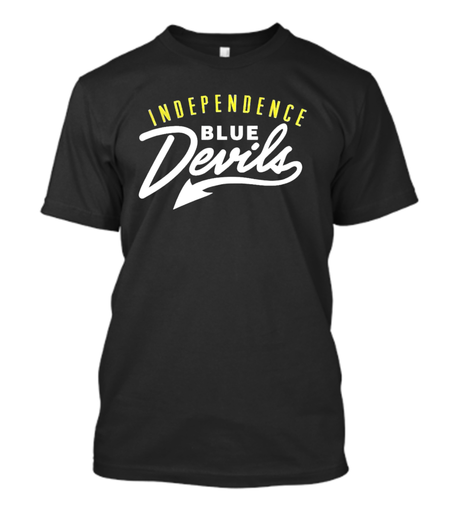 Independence Blue Devils Arch Style Script Basketball Team T-Shirt