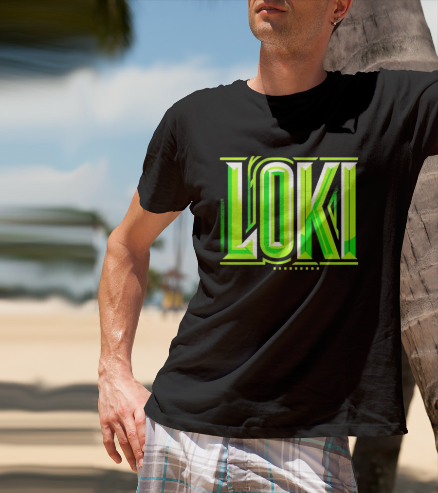 Loki Marvel Series Green Gradient T-Shirt
