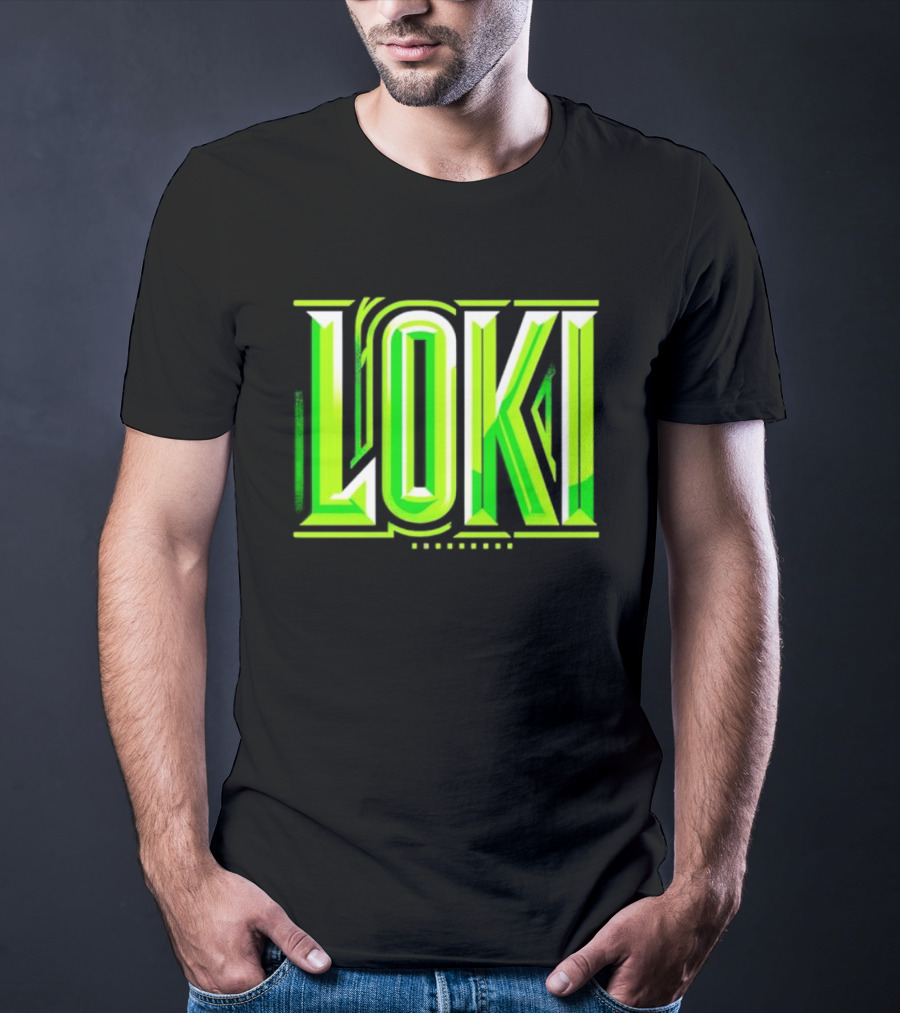 Loki Marvel Series Green Gradient T-Shirt
