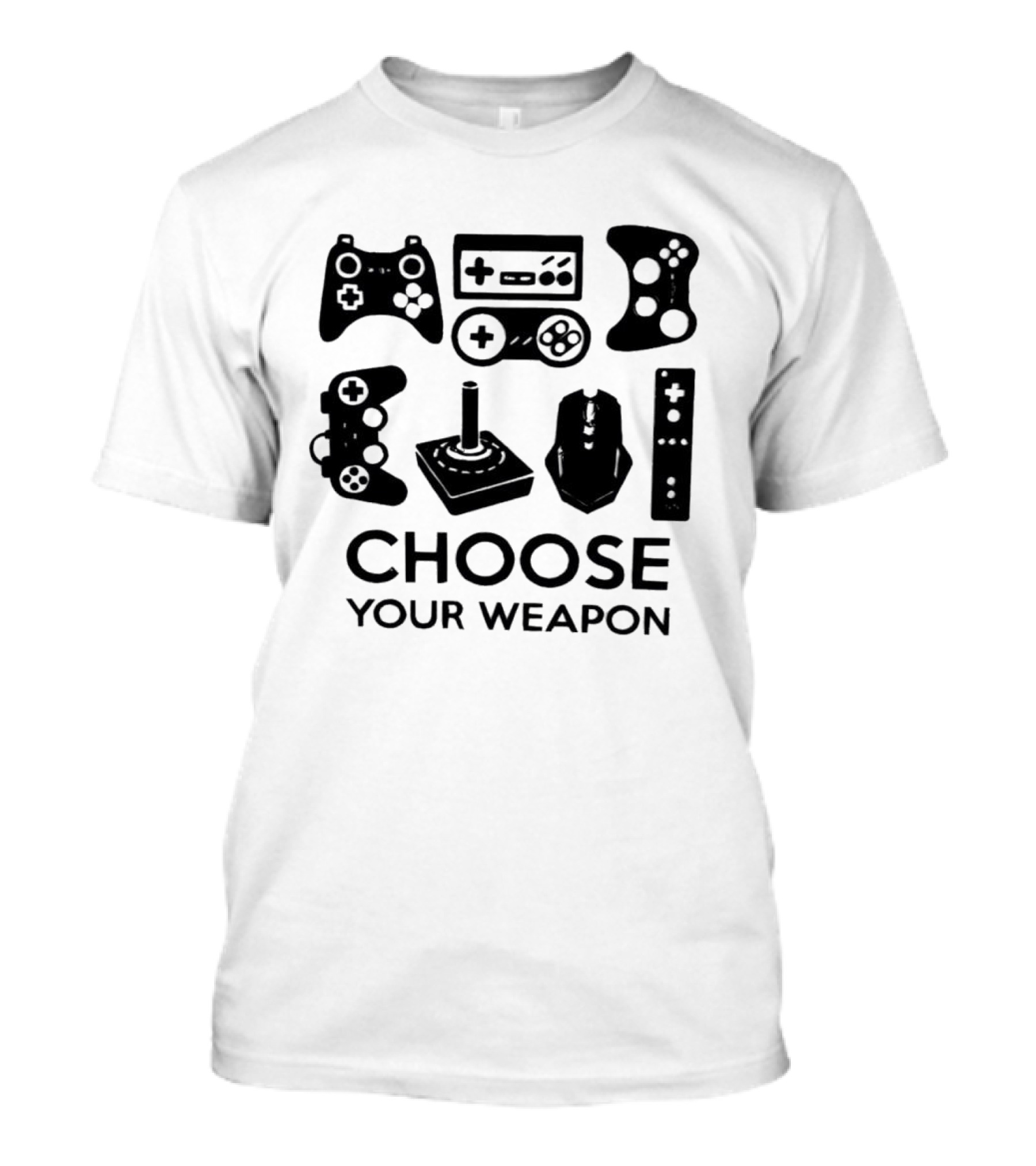 Choose Your Weapon Game Controllers Gamers T-Shirt