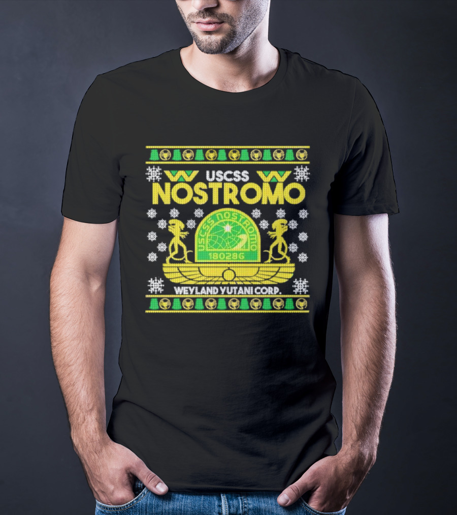 USCSS Nostromo Weyland Yutani Corp Snowflake Alien T-Shirt