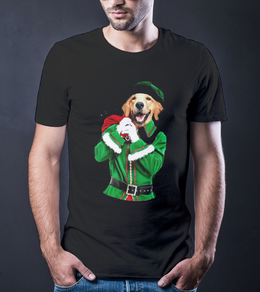 Charlie Personalized Santa Dog Christmas T-Shirt
