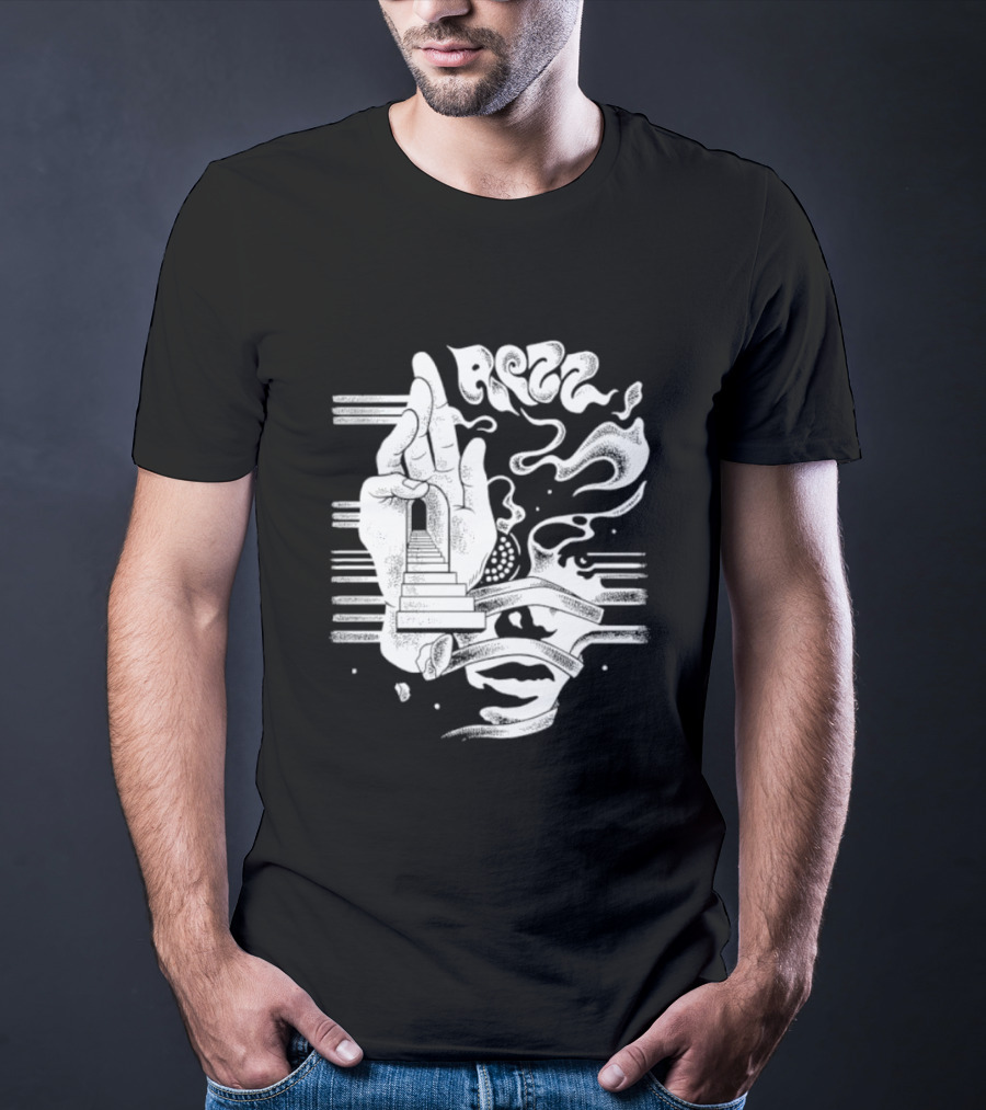 Rezz Perception Hand Staircase And Psychedelic Elements T-Shirt