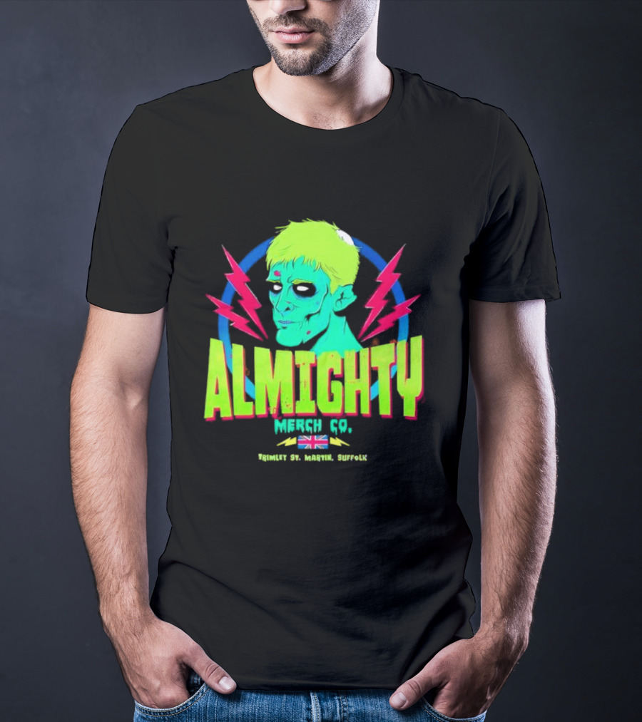 Almighty Merch Co. Frankenstein Illustration Trimley St. Martin Suffolk T-Shirt
