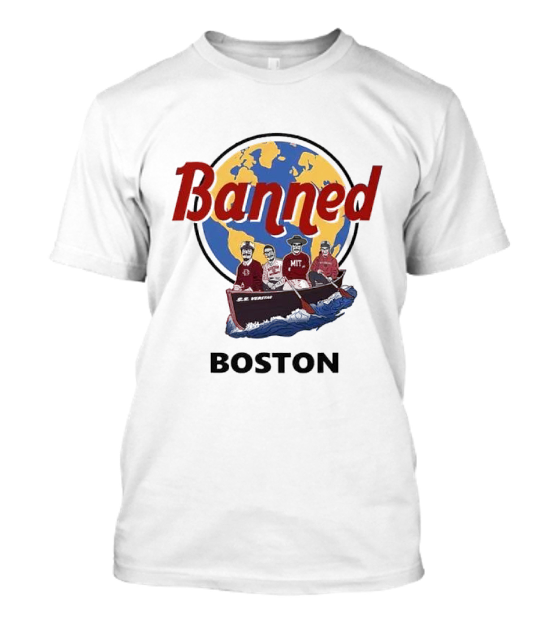 Banned Boston World Traveler Silhouette Adventure T-Shirt