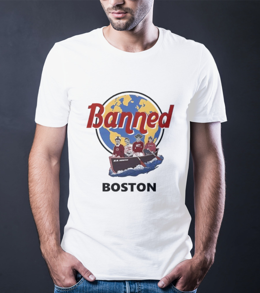 Banned Boston World Traveler Silhouette Adventure T-Shirt